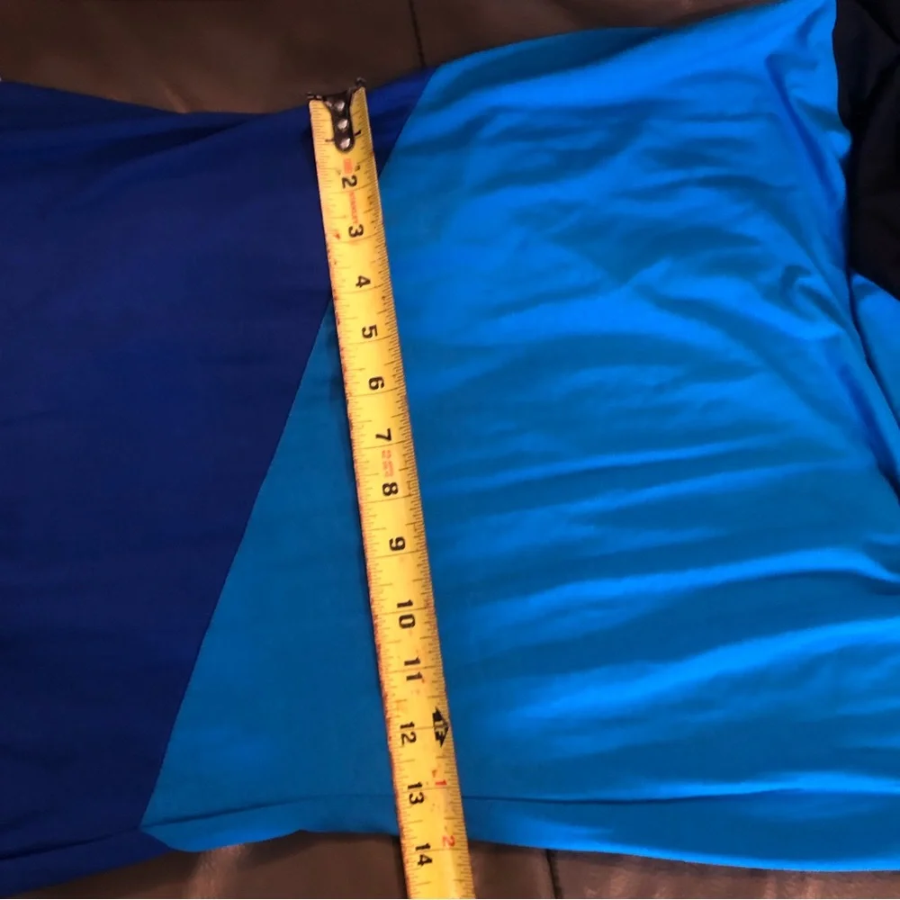Calvin Klein || NWT || Colorblock Blue & Black Racerback Maxi Dress